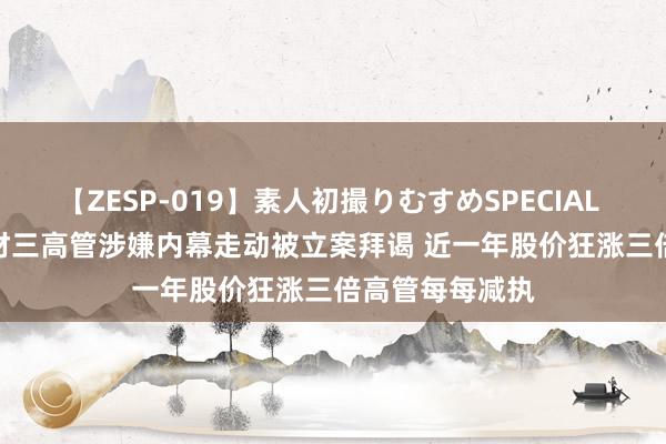 【ZESP-019】素人初撮りむすめSPECIAL Vol.3 新莱应材三高管涉嫌内幕走动被立案拜谒 近一年股价狂涨三倍高管每每减执