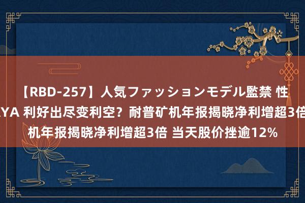 【RBD-257】人気ファッションモデル監禁 性虐コレクション3 AYA 利好出尽变利空？耐普矿机年报揭晓净利增超3倍 当天股价挫逾12%