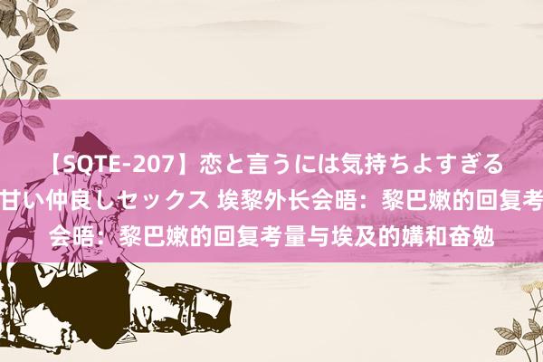 【SQTE-207】恋と言うには気持ちよすぎる。清らかな美少女と甘い仲良しセックス 埃黎外长会晤：黎巴嫩的回复考量与埃及的媾和奋勉