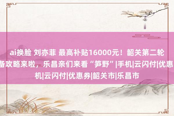 ai换脸 刘亦菲 最高补贴16000元！韶关第二轮家电以旧换新详备攻略来啦，乐昌亲们来看“笋野”|手机|云闪付|优惠券|韶关市|乐昌市