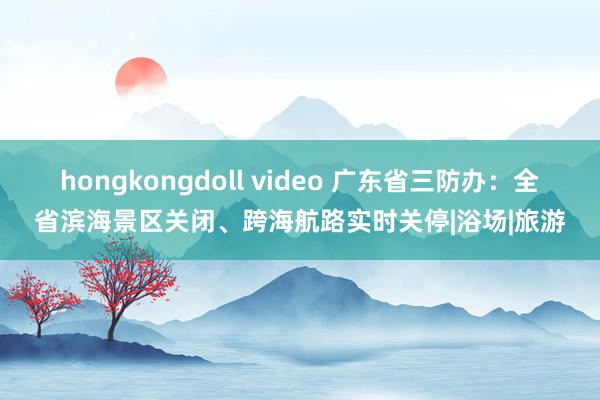 hongkongdoll video 广东省三防办：全省滨海景区关闭、跨海航路实时关停|浴场|旅游