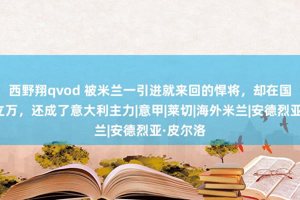 西野翔qvod 被米兰一引进就来回的悍将，却在国米立名立万，还成了意大利主力|意甲|莱切|海外米兰|安德烈亚·皮尔洛